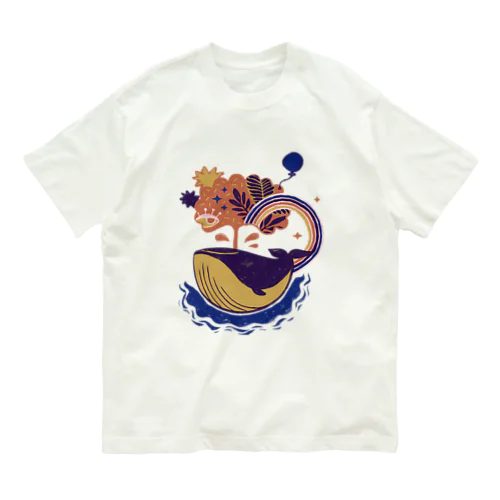 🐳 夢を運ぶくじら 🎈⁠ オーガニックコットンTシャツ