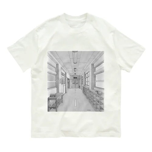 小学校の廊下 Organic Cotton T-Shirt