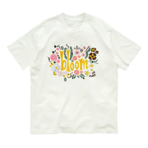 🌸 満開の花束（イエロー） オーガニックコットンTシャツ