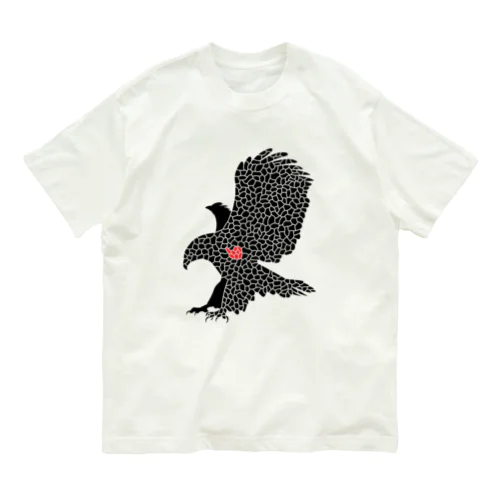 『tiles』eagle オーガニックコットンTシャツ