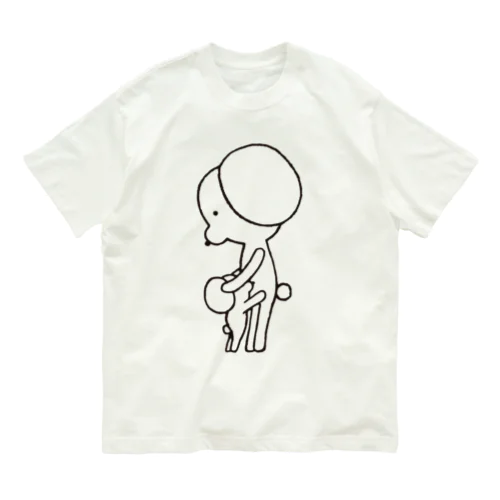 ママペロココペロコ ヨコムキ Organic Cotton T-Shirt