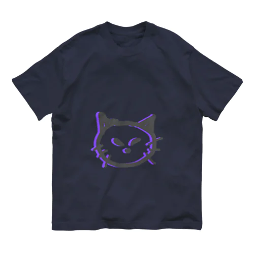 ネガねこ オーガニックコットンTシャツ