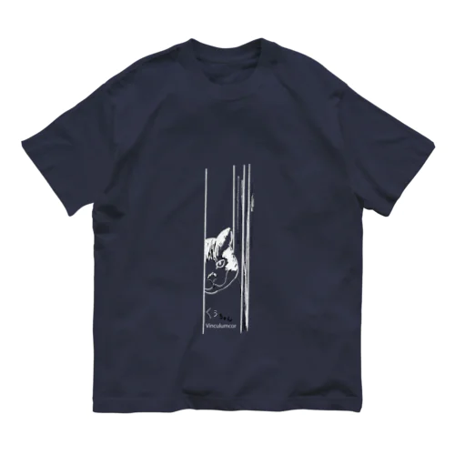 ドアからのぞくぅ『くぅちゃん』 Organic Cotton T-Shirt