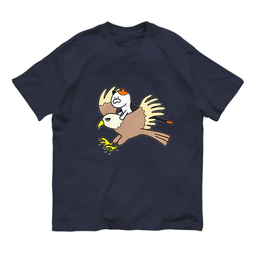 鷹　 オーガニックコットンTシャツ