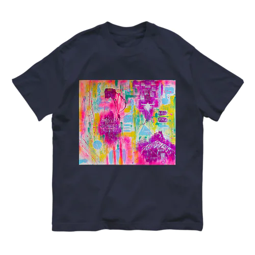 北アルプス雷鳥Love＆Peace Organic Cotton T-Shirt
