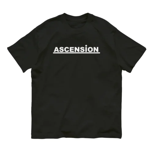 アセンション（ASCENSION）白文字 Organic Cotton T-Shirt