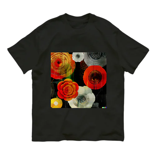 闇に咲く花 オーガニックコットンTシャツ