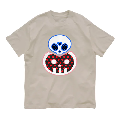 どくろくんとどくろちゃん Organic Cotton T-Shirt