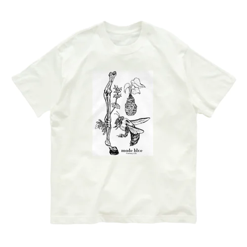 Kumanbachi , Bone of house & Spring plants オーガニックコットンTシャツ