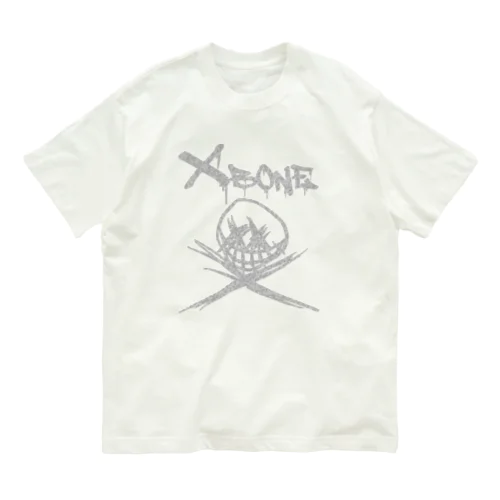 RAKUGAKIXBONE WHTCAM オーガニックコットンTシャツ