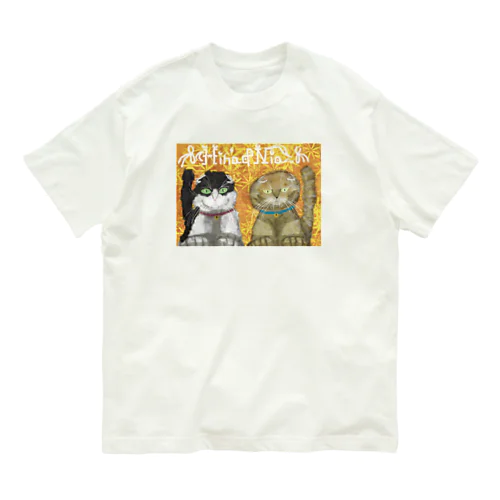 愛猫「Hina&Nia」Part-2 Organic Cotton T-Shirt