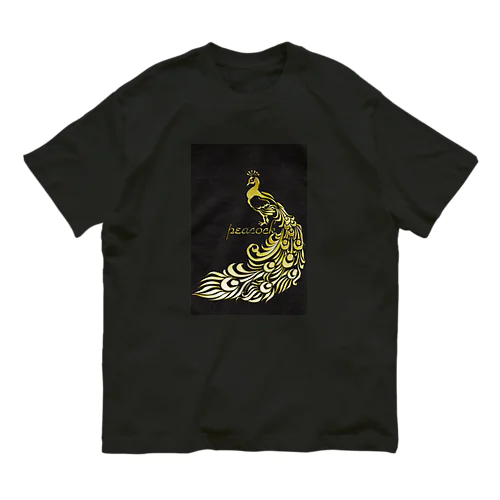 黄金孔雀 オーガニックコットンTシャツ