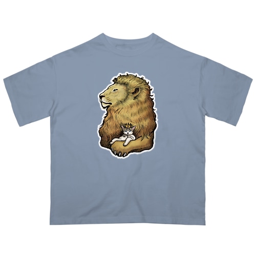 カブと獅子(カラー) Oversized T-Shirt