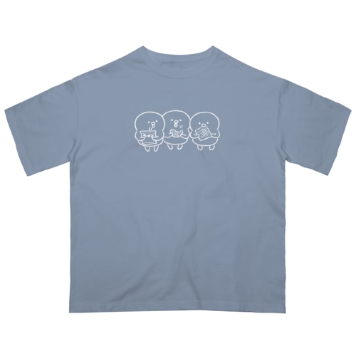 ぴよこ豆(即席ラーメンをかじる･トリオ) Oversized T-Shirt