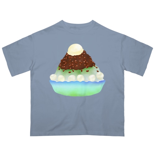 抹茶小豆かき氷 Oversized T-Shirt