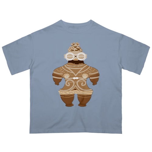 宇宙人的な　土偶　イラスト Oversized T-Shirt