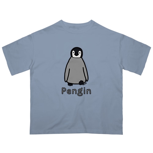 Pengin (ペンギン) 色デザイン Oversized T-Shirt