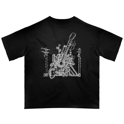 Love'itオリジナルオーバーサイズTシャツ　(柄白) Oversized T-Shirt