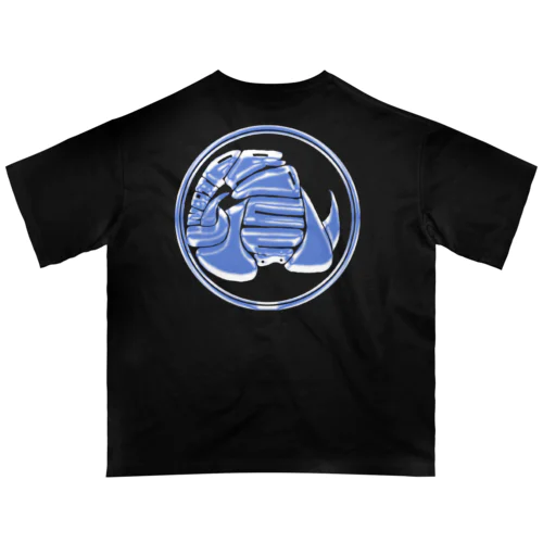 scorpion★両面 BLUE オーバーサイズTシャツ