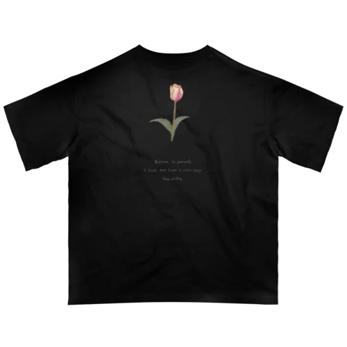Sakura Peach Tulip . オーバーサイズTシャツ