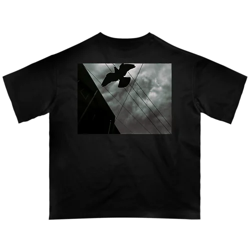 Black Bird Oversized T-Shirt