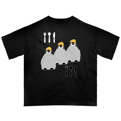 ホットケーキ三兄弟ペンギン オーバーサイズTシャツ