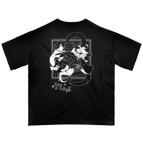 NADU×KURO(濃色地向け) オーバーサイズTシャツ