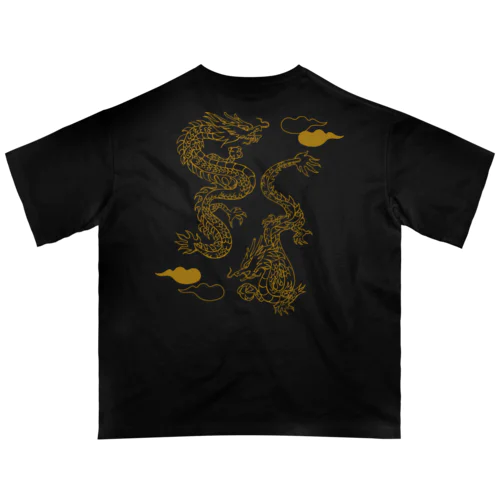 昇り龍と降り龍　 オーバーサイズTシャツ