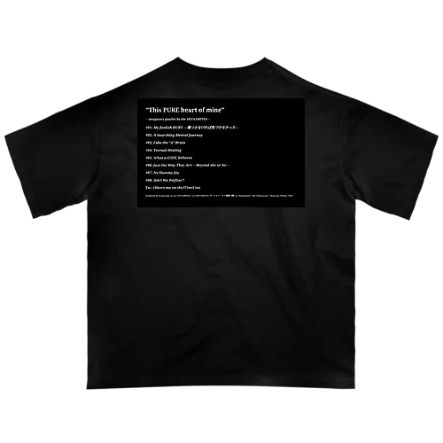 BLACK架空プレイリスト オーバーサイズTシャツ