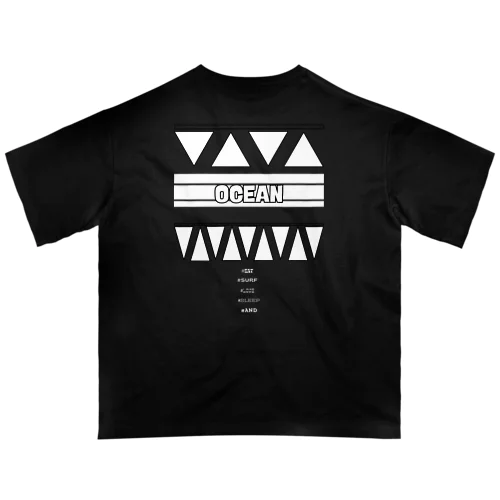 THREE RIDE ：OCEANＴシャツ Oversized T-Shirt