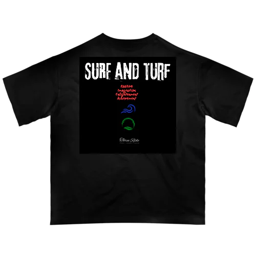 THREE RIDE ：SURF AND TURFＴシャツ Oversized T-Shirt