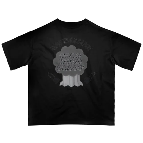 GWDロゴ　モノクロ Oversized T-Shirt