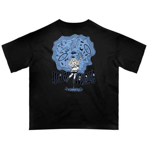 “MAGI COURIER” blue #2 オーバーサイズTシャツ