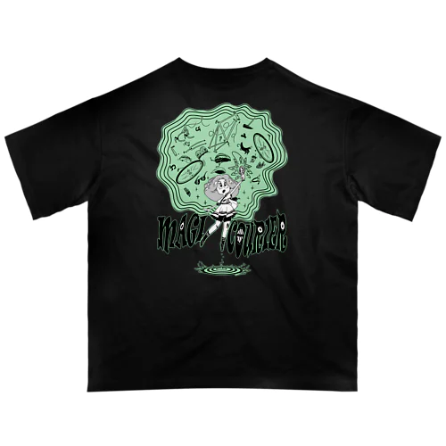 “MAGI COURIER” green #2 オーバーサイズTシャツ