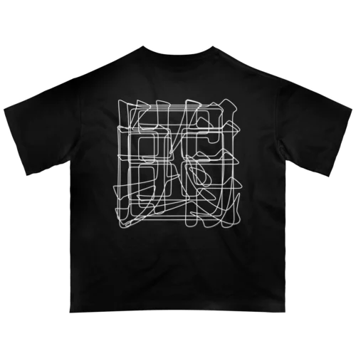 【非国民的】重字（白線） Oversized T-Shirt