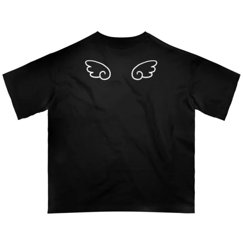 天使の羽（ホワイト） オーバーサイズTシャツ