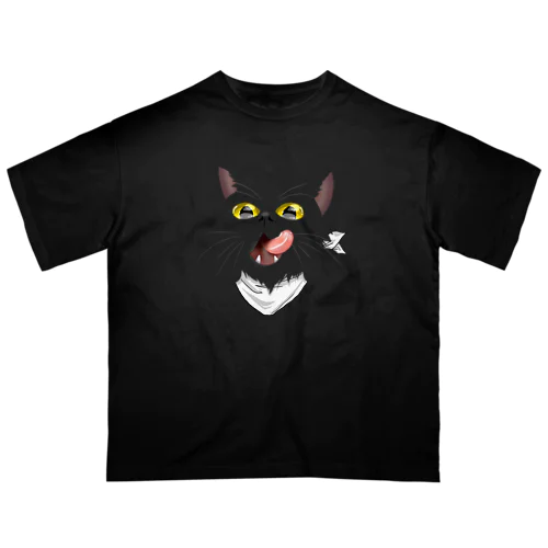 潜むよこどりねこ オーバーサイズTシャツ