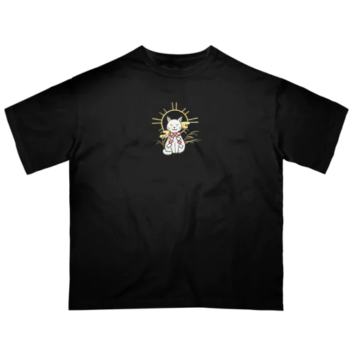 天照白猫神 オーバーサイズTシャツ