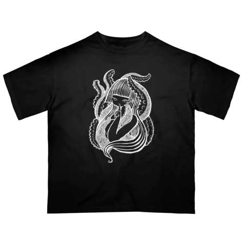 蛸娘ちゃんグッズ◯白線◯ オーバーサイズTシャツ