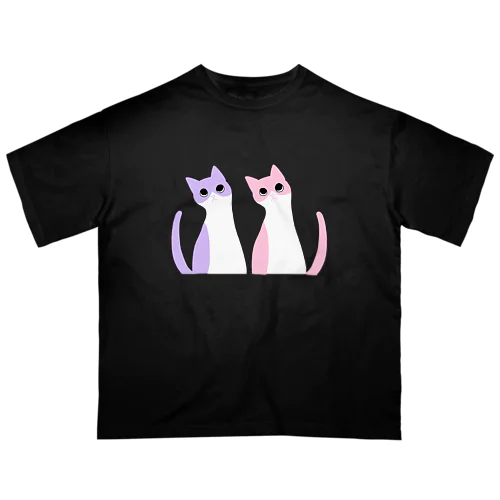 仲良しねこ オーバーサイズTシャツ