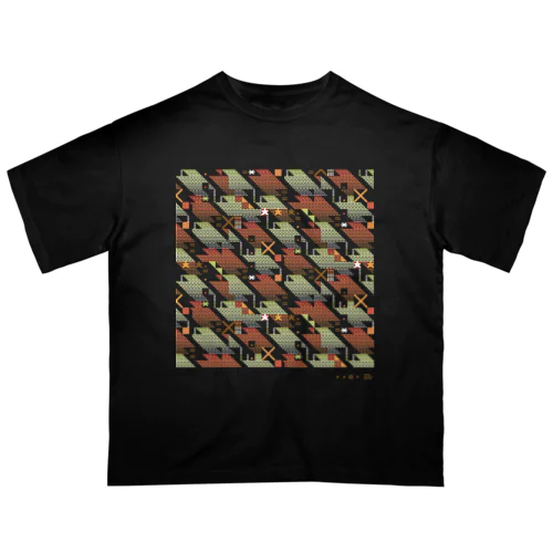 pixelTextilePattern_02 オーバーサイズTシャツ