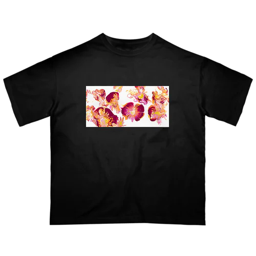 red pansy Oversized T-Shirt