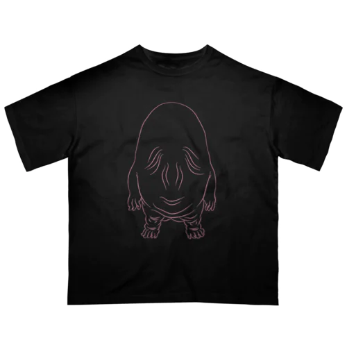 ぬっぺふほふ・線　前面 オーバーサイズTシャツ