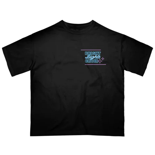 BLCT ネオン（ブルー×ピンク） オーバーサイズTシャツ
