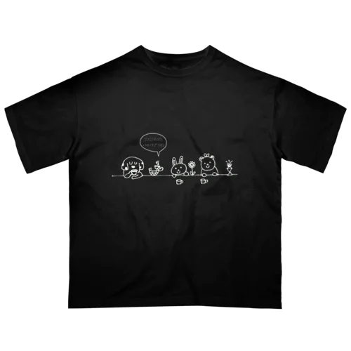 うさことくまことかめことぴーすくん オーバーサイズTシャツ