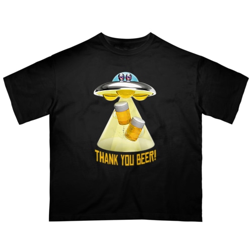 ビール泥棒👽🍻👽（飲酒運転ダメ。ゼッタイ。） Oversized T-Shirt