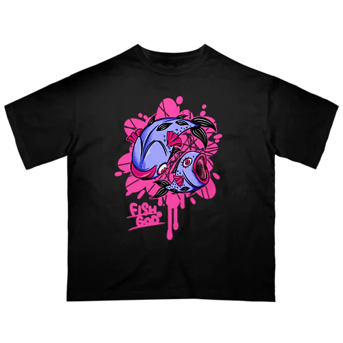 壊魚の乱舞(前面のみ) Oversized T-Shirt