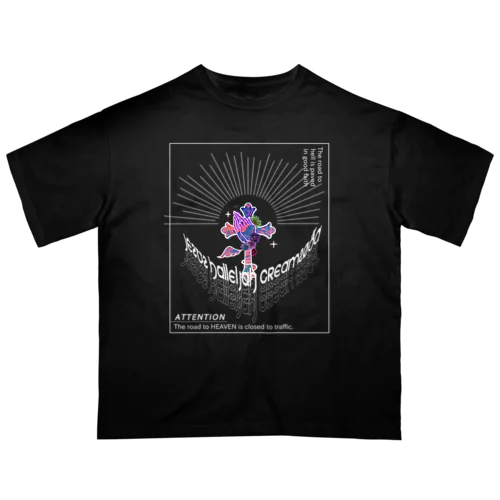 JESUS HALLELJHA CREAMSOD 1.3 オーバーサイズTシャツ