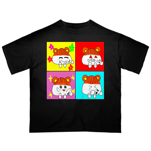 喜怒哀楽ウタハムちゃん (きちんとした方) Oversized T-Shirt