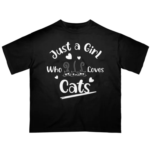 猫が好き オーバーサイズTシャツ